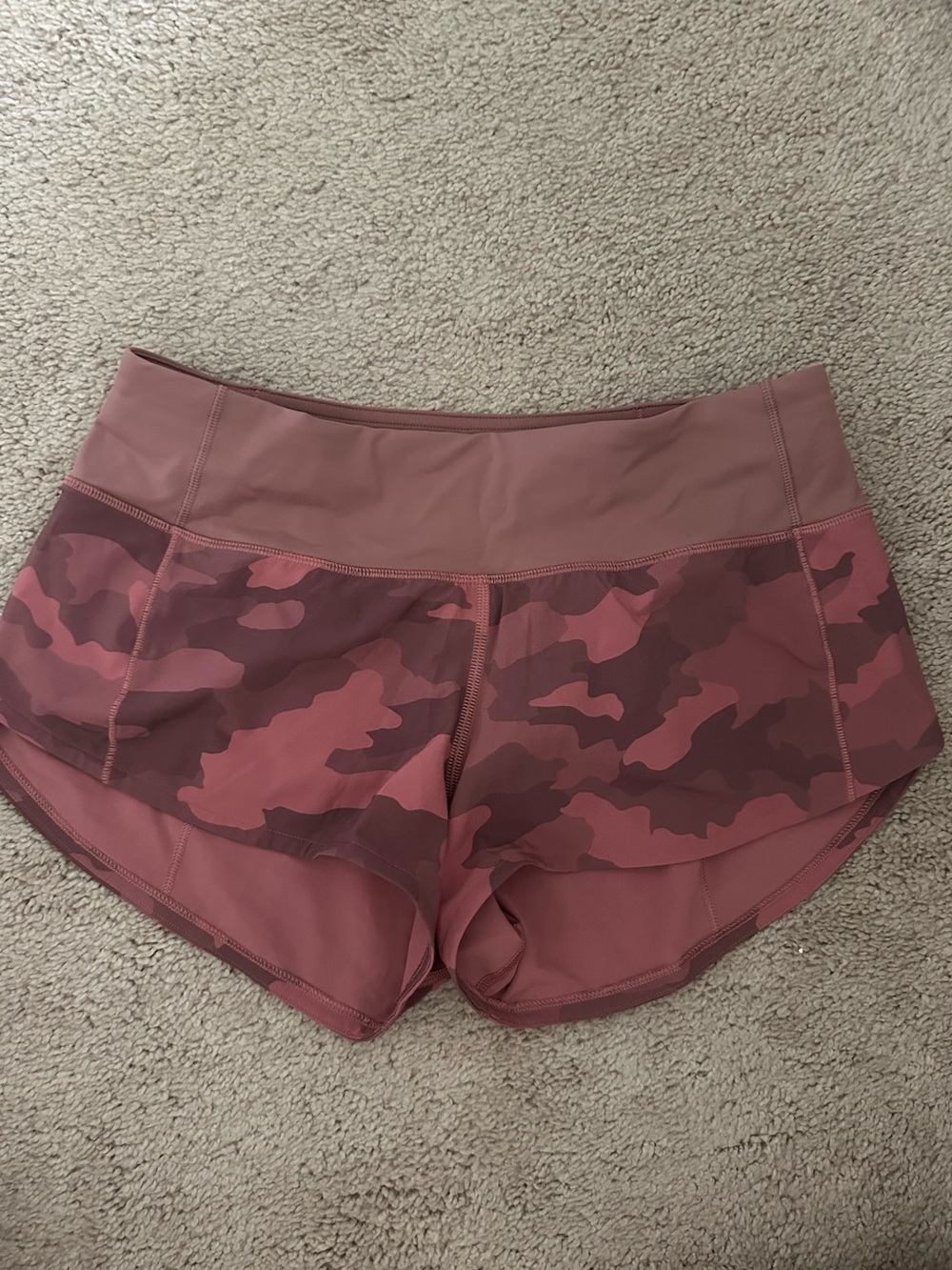 lululemon athletica Rose Camo High-Rise Athletic Shorts